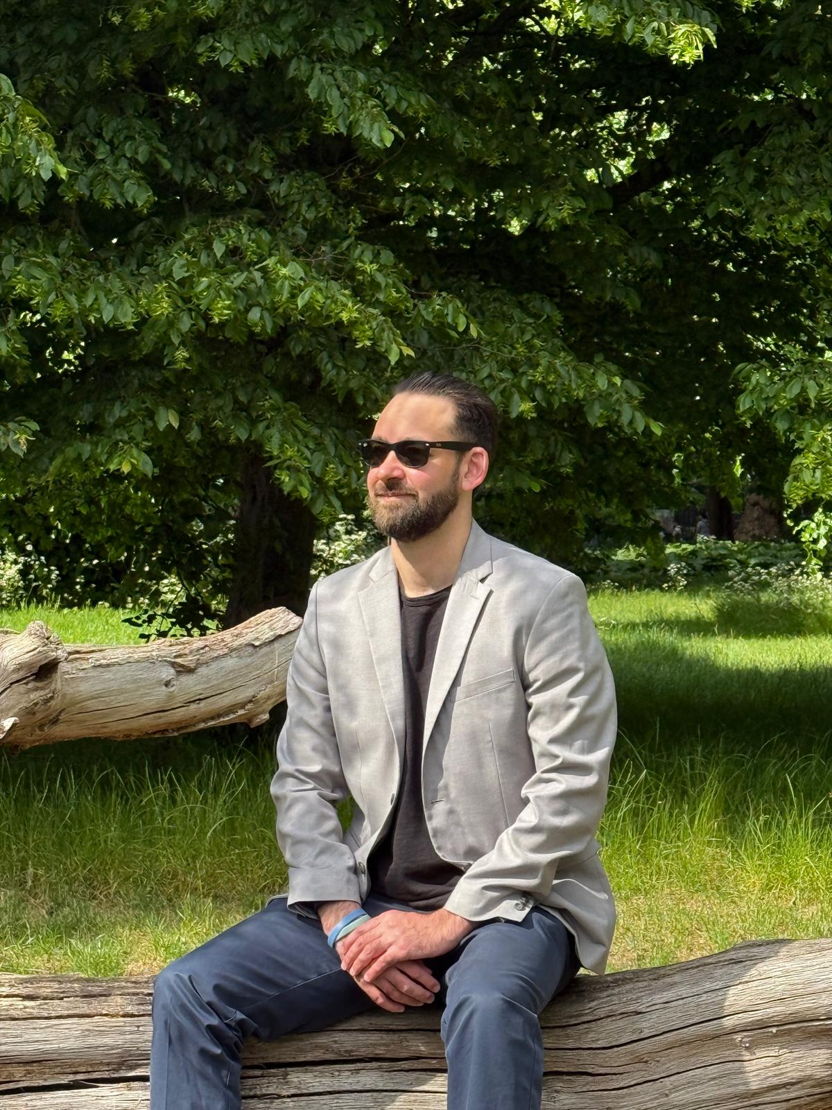 Yoann Demont outdoors in London